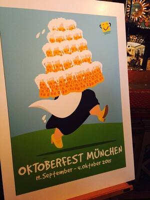 platz 2 wiesn oktoberfest plakat 2015