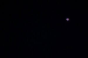 Rosa Pferdchenluftballoon am Nachthimmel, © Rosa Pferdchenluftballoon am Nachthimmel