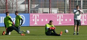 Die deutsche Fußball-Nationalmannschaft trainiert in München