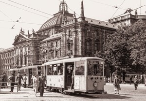 Historische Tram, © Foto: Bildarchiv der Freunde des Münchner Trambahnmuseums e.V.