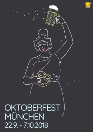 Entwurf für das Oktoberfest-Plakat 2018, © Bild: „Referat für Arbeit und Wirtschaft“