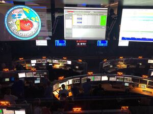 Die Mission Control im Deutschen Zentrums für Luft- und Raumfahrt (DLR) in Oberpfaffenhofen
