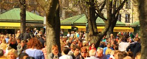 Der Viktualienmarkt in München