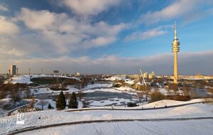 Der Münchner Olympiapark im Winter, © Bild: TOJE Photografie