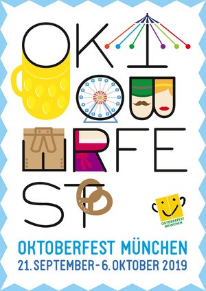 Oktoberfest: Entwurf für das Wiesn-Plakat 2019 , © Referat für Arbeit und Wirtschaft