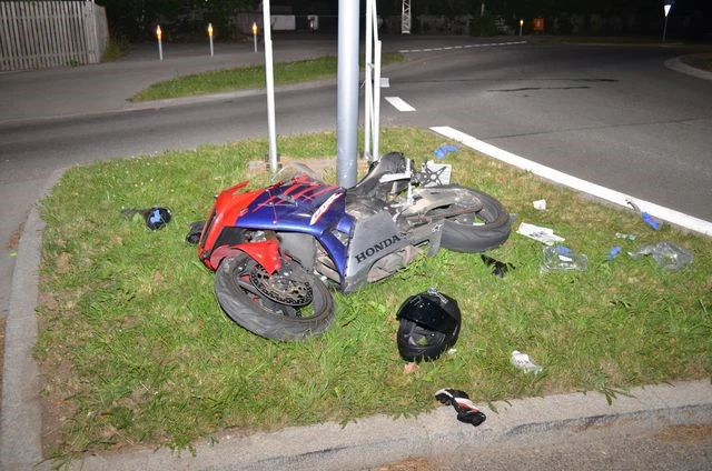 Motorradunfall in Planegg. — © Foto: Polizei München (Symbolbild)
