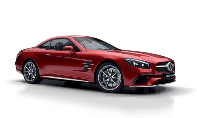 — © Es handelt sich um ein Vergleichsbild des roten AMG-Mercedes - Foto bereitgestellt durch die Polizei