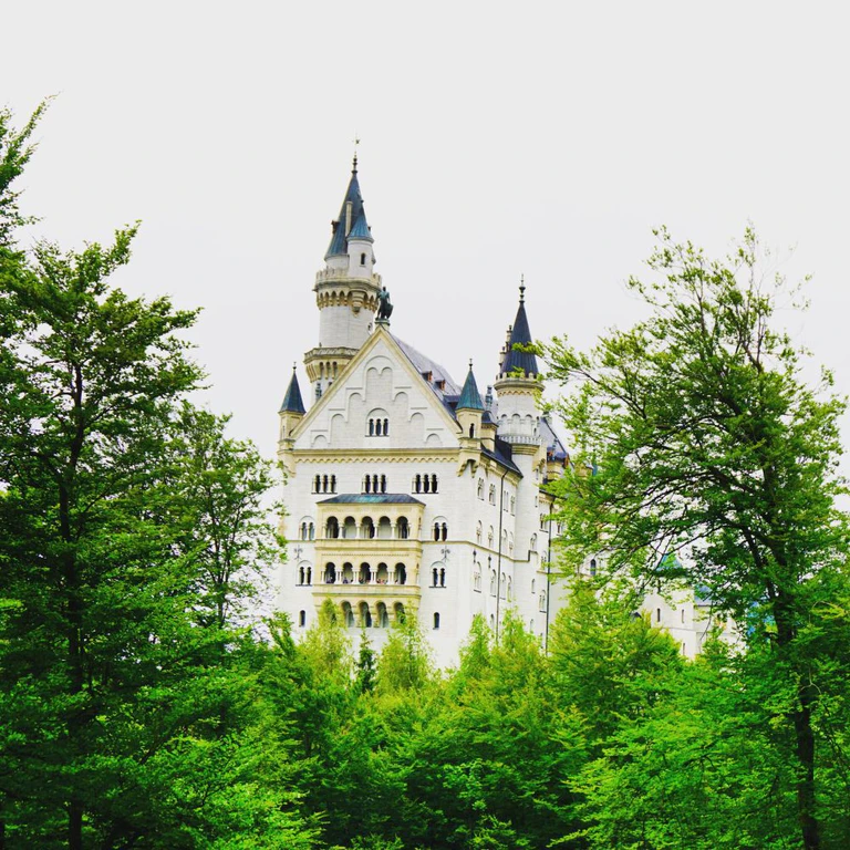 Schloss Neuschwanstein Disneyland Vorbild — © Das Schloss Neuschwanstein in Mitten von Grün - Foto: <a href="http://portraitiert.de/" target="_blank"> Dirk Schiff/Portraitiert.de </a>