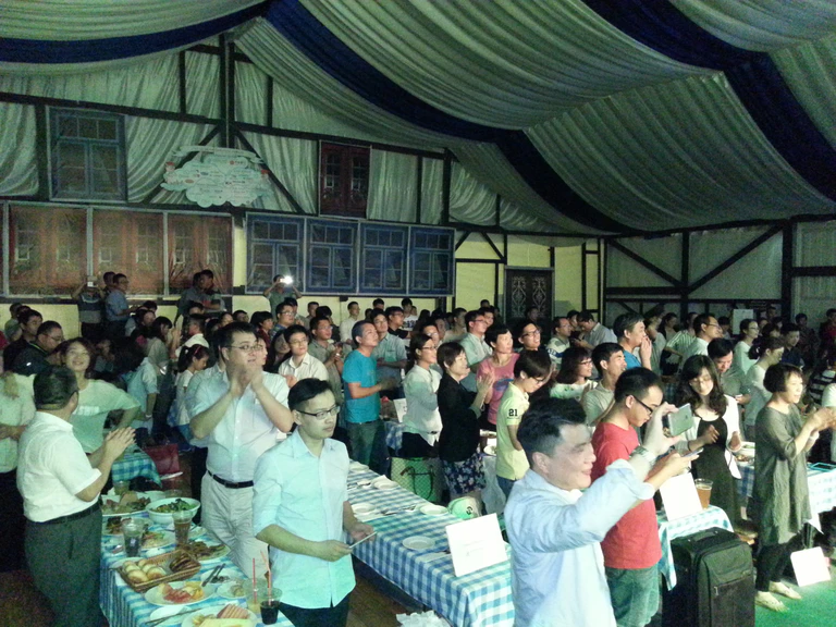 Oktoberfest, China, Suzhou, Bräugaudi — © Auch in China feiert man das Oktoberfest. Foto: Andreas Neumann