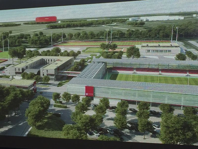 FC Bayern Grundstein neues Sportgelaende