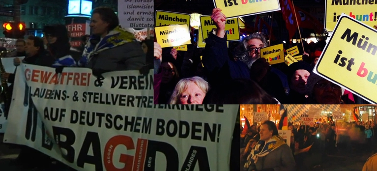 Pediga-Demo und Gegen-Demo in München — © Symbolfoto