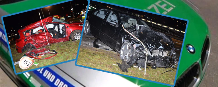 Unfallfotos von Autos — © Symbolbilder - Fotos der Polizei München