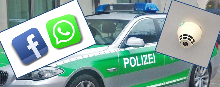 Rauchmelder Warnung auf Facebook und Whatsapp