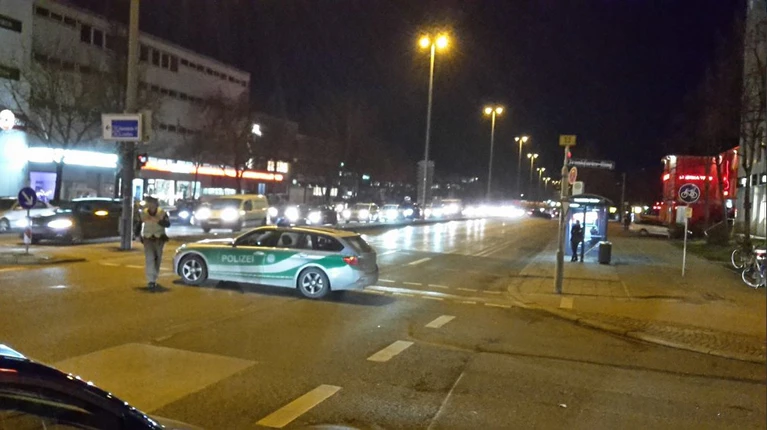 euro industriepark unterkunft feuer polizei im einsatz
