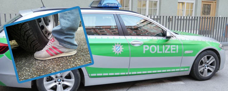  — © In der Maxvorstadt ist eine Frau einem Polizisten über den Fuß gefahren
