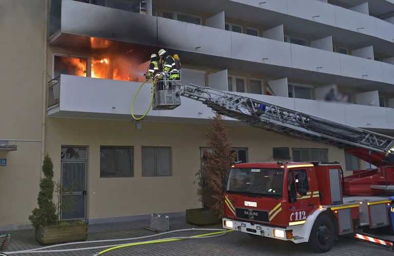 Brand Poccistr — © Foto: Berufsfeuerwehr München 
