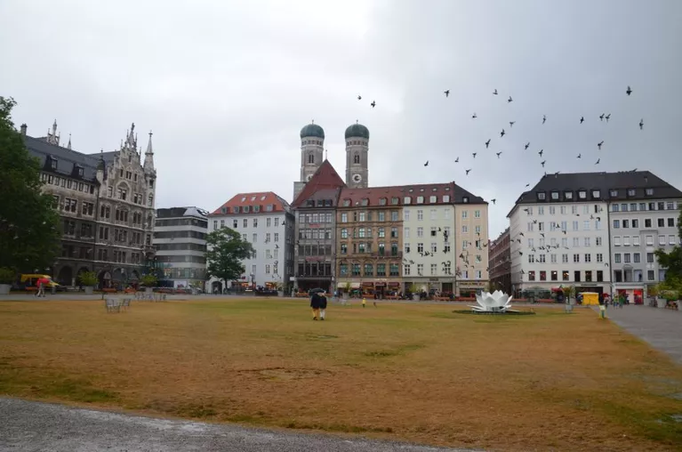 München bei schlechtem Wetter