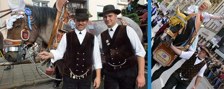 Lederhosn mit Charivari beim Wiesn-Trachtenumzug