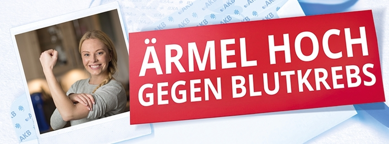 Ein Werbeplakat gegen Blutkrebs — © "Bayern gegen Leukämie " - Aktionstag am 25.Mai 2016 in Bayern