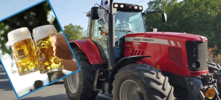 Nach Unfall: 21-Jähriger schleppt nach Alkohlfahrt sein Auto mit dem Traktor ab — © Nach Unfall: 21-Jähriger schleppt nach Alkohlfahrt sein Auto mit dem Traktor ab