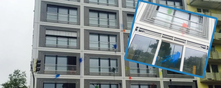  — © In München hatte es im Glockenbachviertel "Farbanschläge" gegeben. (Symbolfoto) 