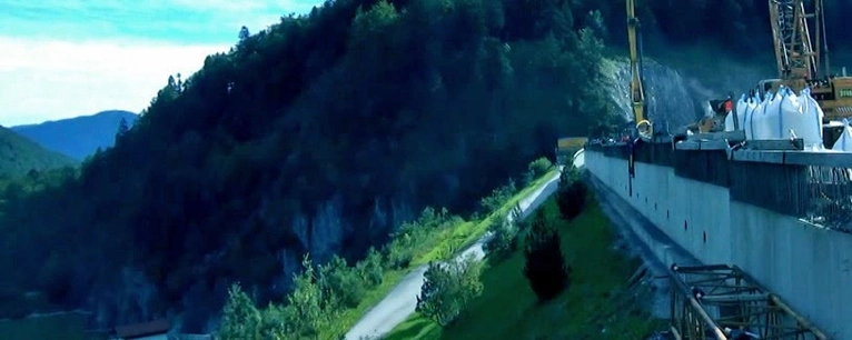 Der Sylvenstein Staumdamm