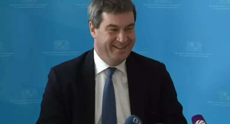 Markus Söder auf einer Pressekonferenz — © Markus Söder