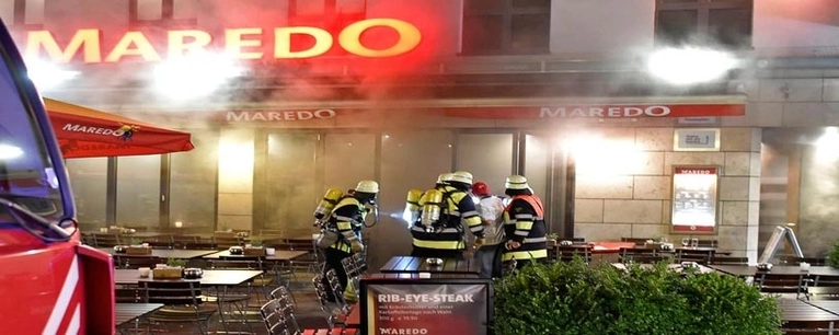 Brand in einem Lokal am Fauenplatz — © Foto: Berufsfeuerwehr München