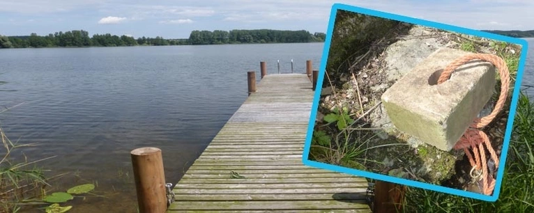 Hund in Waging am See mit Betonstein ertränkt — © Fotos: Polizei