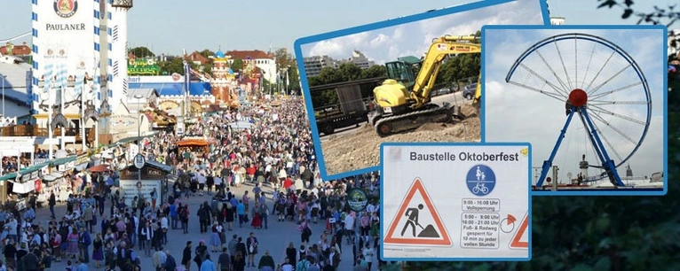Oktoberfest 2017: Die Baustellen und Sperrungen während des Wiesn-Aufbaus