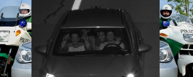 Foto aus der Radaranlage: Raser mit 200 km/h geblitzt — © Foto: Polizei
