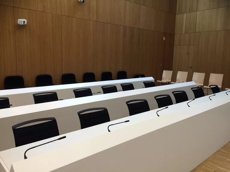 München-Stadelheim: Einweihung des neuen Hochsicherheitsgerichtssaals