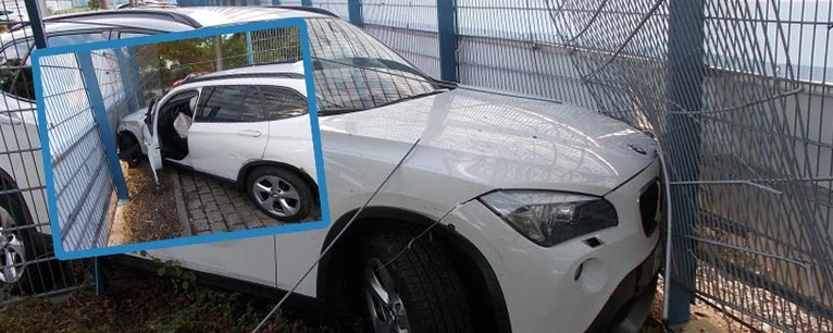 Der Unfall am 1860 Parkplatz — © Foto: Polizei