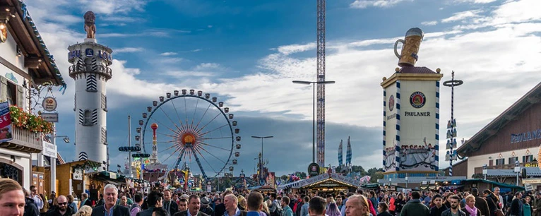 Ausblick auf die Wiesn - Oktoberfest in München