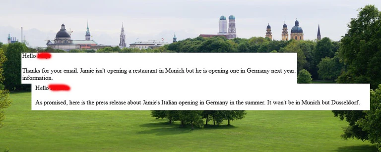  — © Eien Restaurant-Eröffnung der Jamie Oliver-Kette in München wurde mehrmals dementiert.