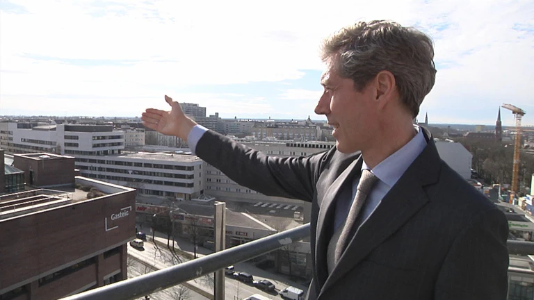 max wagner auf dem dach vom gasteig — © Max Wagner neuer Chef vom Gasteig