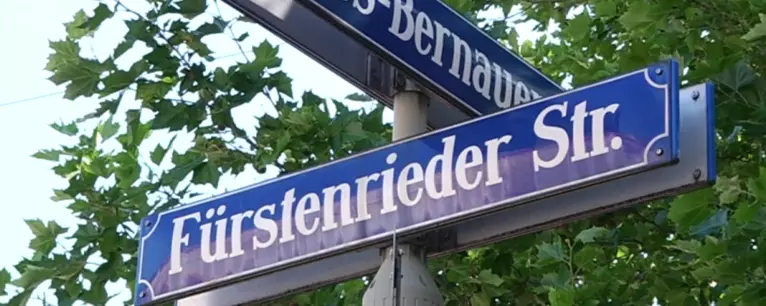 Straßenschild: Fürstenrieder Straße