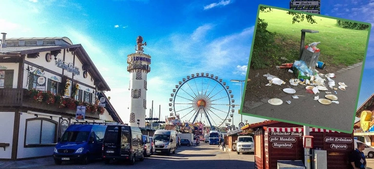— © Gegen Schmutz rund um die Wiesn: Die Reinigungshotline.