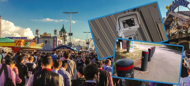 — © Kameras und Poller - nur zwei von vielen Sicherheits-Maßnahmen für die Wiesn.