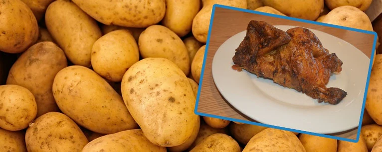 Gickerl oder Hendl, Kartoffeln oder Erdäpfel