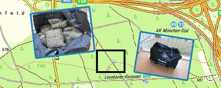 Marihuana im Wald gefunden- Ware und Fundort
