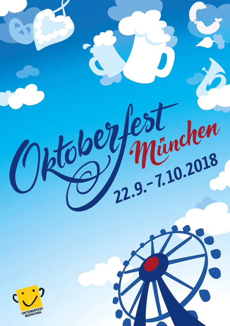 Entwurf für das Oktoberfest-Plakat 2018 — © Bild: „Referat für Arbeit und Wirtschaft“