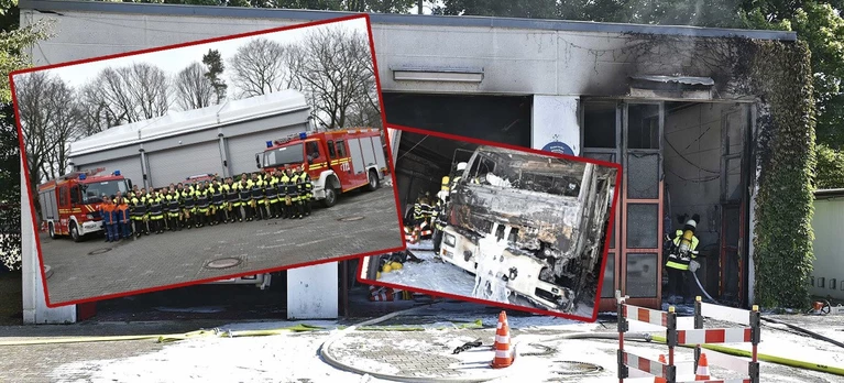 Feuerwehr_Freimann_Fahrzeughalle_Brand — © Foto: Berufsfeuerwehr München