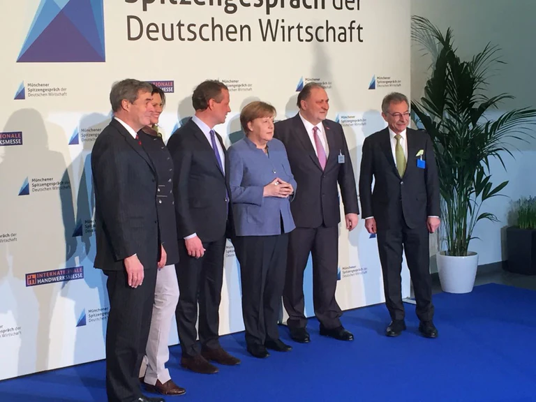 Angela Merkel_Bundeskanzlerin_Handwerksmesse_Wirtschaft