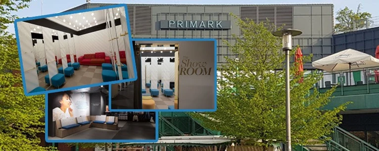 Die Schilder hängen shcon, die Einrichtung ist fast komplett - Der Primark im Münchner PEP — © Fotos innen: Primark / Foto Außenansicht: Fabienne Frauzem