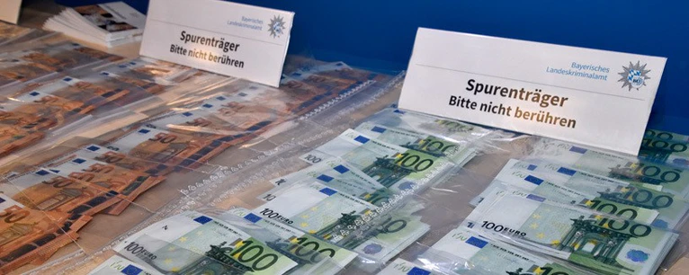 100.00 Euro: Falschgeld-Sicherstellung