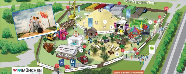 weeisland in muenchen olympiapark