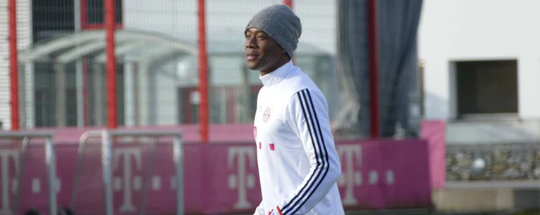 David Alaba beim FC-Bayern-Training