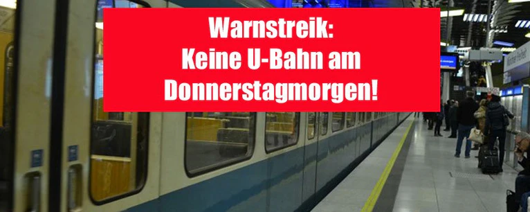 Keine U-Bahn wegen Warnstreik - Bus und Tram eingeschränkt
