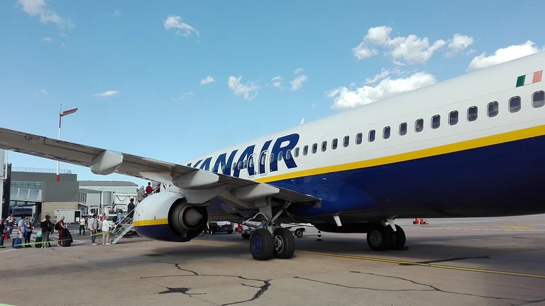 Ein FLugzeug von Ryanair — © Symbolfoto